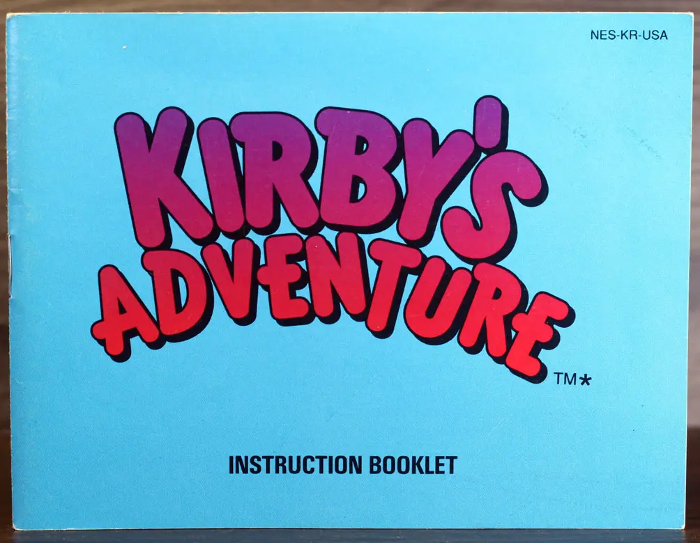 Kirby's Adventure Manual (NES)
