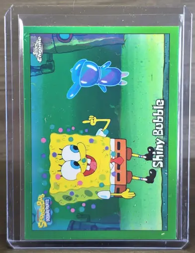 2025 Topps Chrome Spongebob Shiny Bubble Kelp Green Refractor