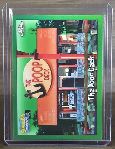 2025 Topps Chrome Spongebob The Poop Deck Kelp Green Refractor