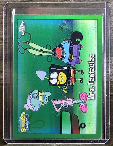 2025 Topps Chrome Spongebob Mrs. Tentacles Kelp Green Refractor