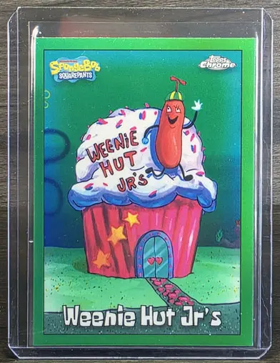 2025 Topps Chrome Spongebob Weenie Hut Jrs Kelp Green Refractor