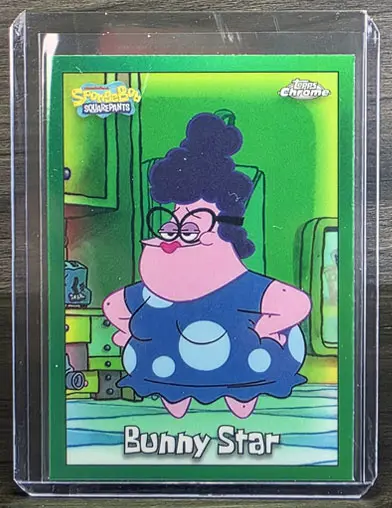 2025 Topps Chrome Spongebob Bunny Star Kelp Green Refractor