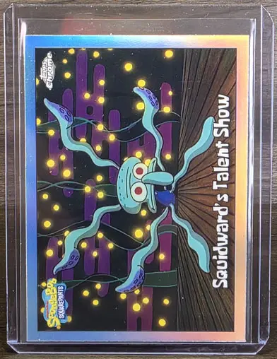 2025 Topps Chrome Spongebob Squidward's Talent Show Refractor