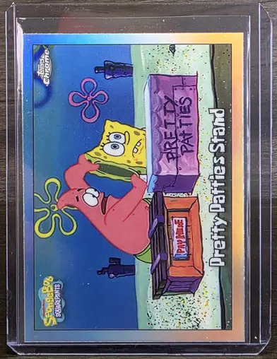 2025 Topps Chrome Spongebob Pretty Patties Stand Refractor