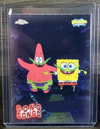 2025 Topps Chrome Spongebob Now That We're Men S-O-N-G Songs