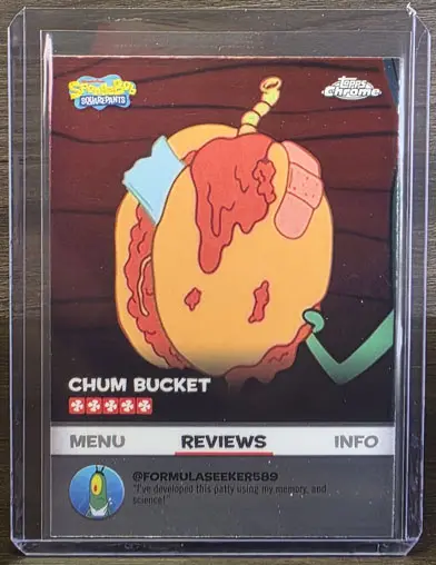 2025 Topps Chrome Spongebob Chum Bucket Chum Burger Review