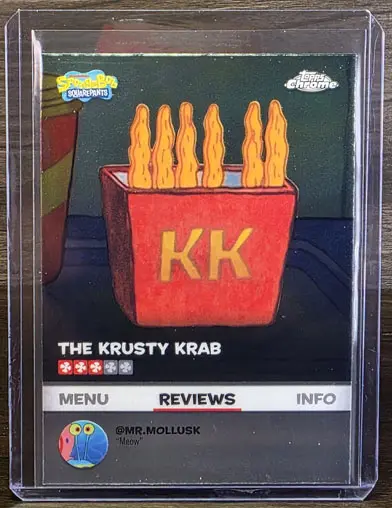 2025 Topps Chrome Spongebob Krusty Krab Kelp Fries Review