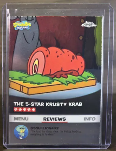 2025 Topps Chrome Spongebob The 5-Star Krusty Krab Review