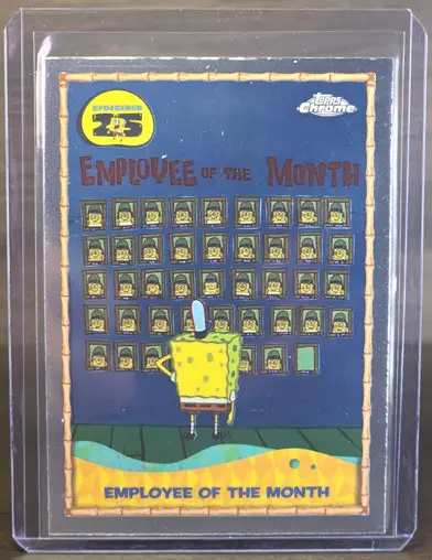 2025 Topps Chrome Spongebob Employee of the Month