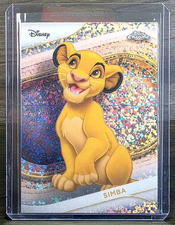 2025 Topps Chrome Disney Simba Mini Diamond Refractor
