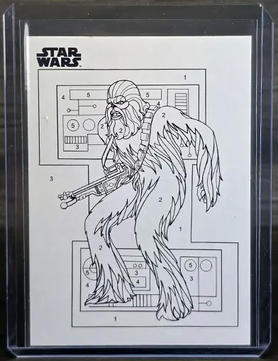 2025 Topps Chrome By The Numbers Chewbacca