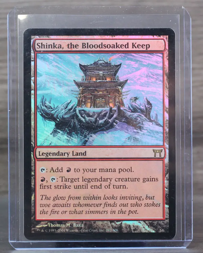 Shinka, the Bloodsoaked Keep FOIL (NRMT) (Champions of Kamigawa)