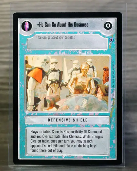 He Can Go About His Business