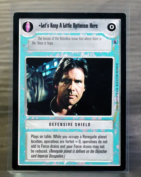 Let's Keep A Little Optimism Here