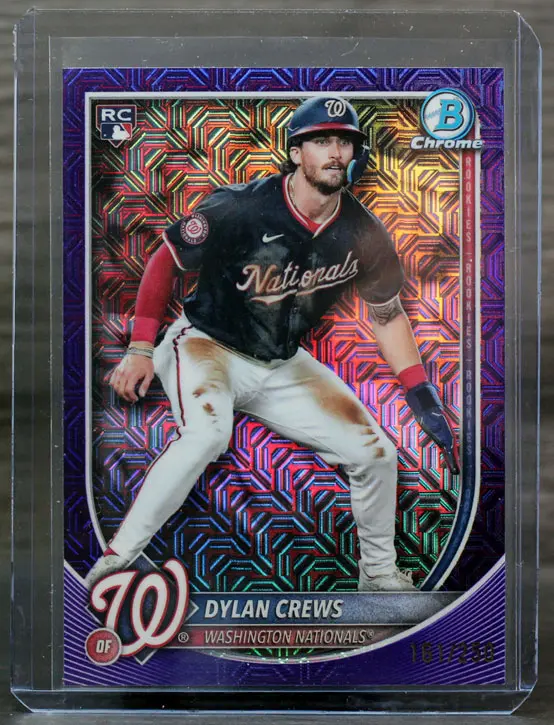 Dylan Crews 2025 Bowman Chrome Prospects (Purple Mojo) #161/250