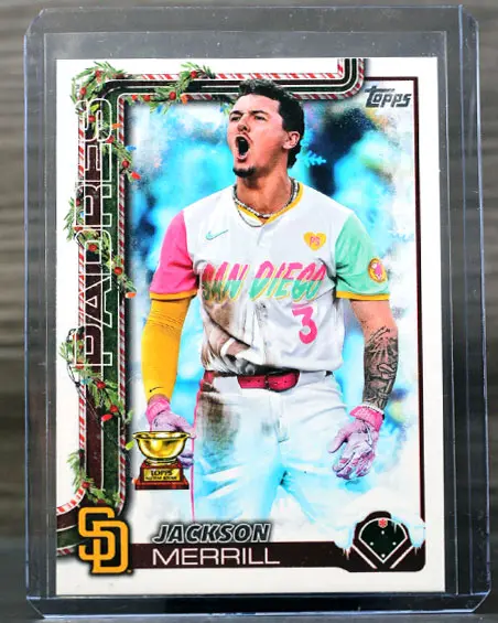 Jackson Merrill 2025 Topps Holiday (Snowcap Variation SSP)