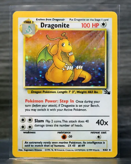 Dragonite - Fossil FOIL (MP)