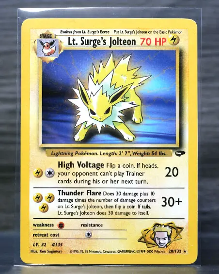 Lt. Surge's Jolteon - Gym Challenge FOIL (MP)