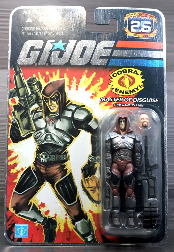 Zartan FOIL GI Joe 25th Anniversary MOC
