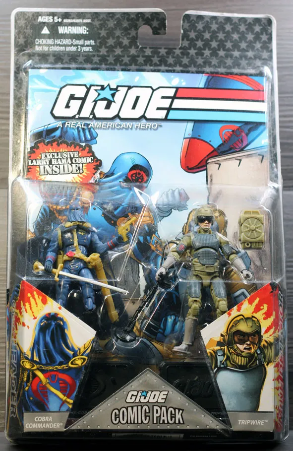 Cobra Commander & Tripwire GI Joe 25th Anniversary Comic Pack MOC
