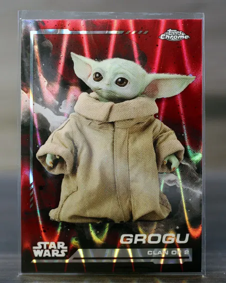 2024 Topps Chrome Grogu Red Lava Refractor