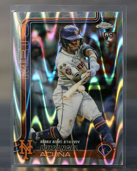 Luisangel Acuna 2025 Topps Chrome Lava Refractor RC