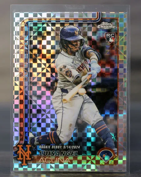 Luisangel Acuna 2025 Topps Chrome X-fractor RC