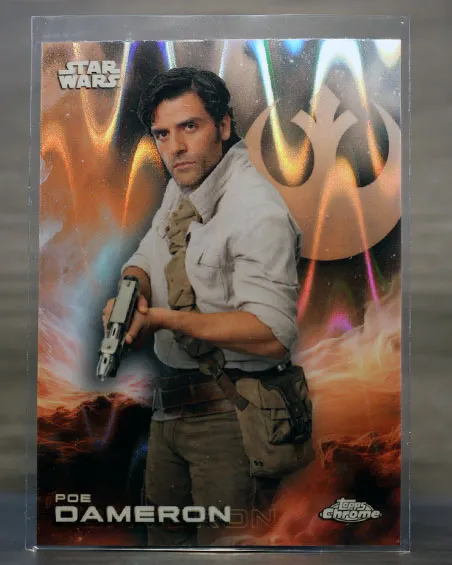 2025 Topps Chrome Poe Dameron Raywave Refractor