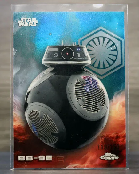 2025 Topps Chrome BB-9E Blue Refractor #118/150