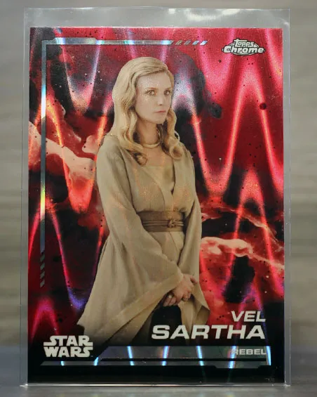 2024 Topps Chrome Vel Sartha Red Raywave Refractor