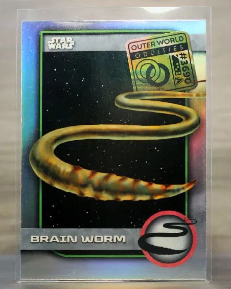 2025 Topps Chrome Outer World Oddities Brain Worm