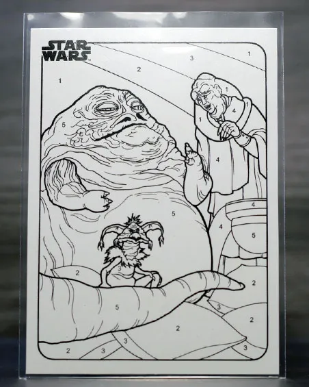 2025 Topps Chrome By The Numbers Jabba the Hutt