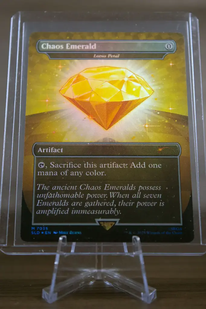 Chaos Emerald Yellow "Lotus Petal" (FOIL) Secret Lair #7035