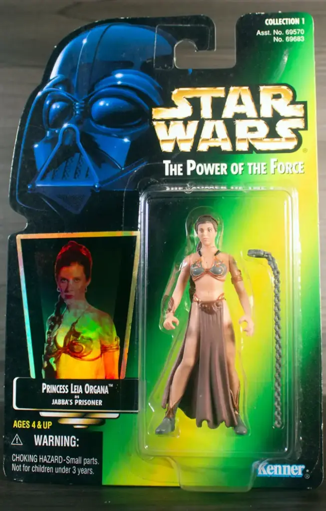 Princess Leia Organa as Jabba's Prisoner Star Wars Power of the Force 2 (MOC)