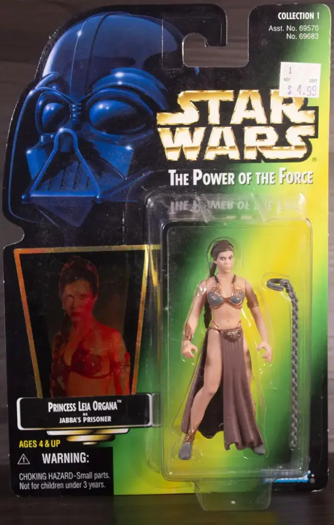 Princess Leia Organa as Jabba's Prisoner Star Wars Power of the Force 2 (MOC)