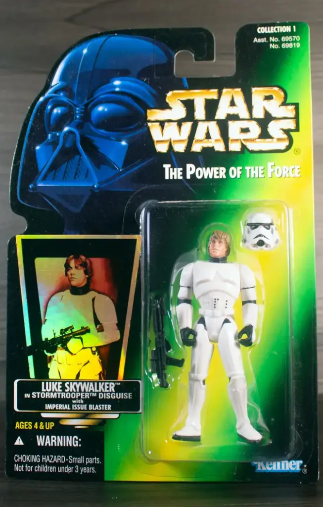 Luke Skywalker as Stormtrooper Star Wars Power of the Force 2 (MOC)