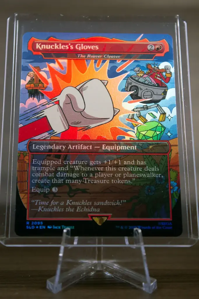 Knuckle's Gloves "The Reaver Cleaver" (Rainbow FOIL) Secret Lair #2095