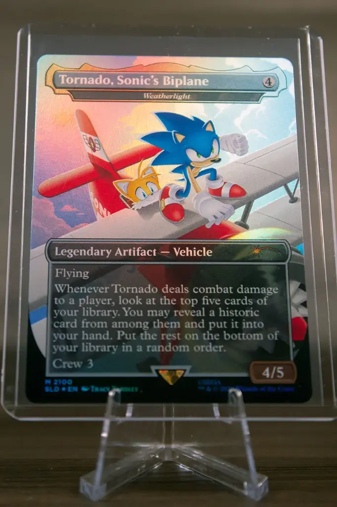Tornado, Sonic's Biplane "Weatherlight" (Rainbow FOIL) Secret Lair #2100