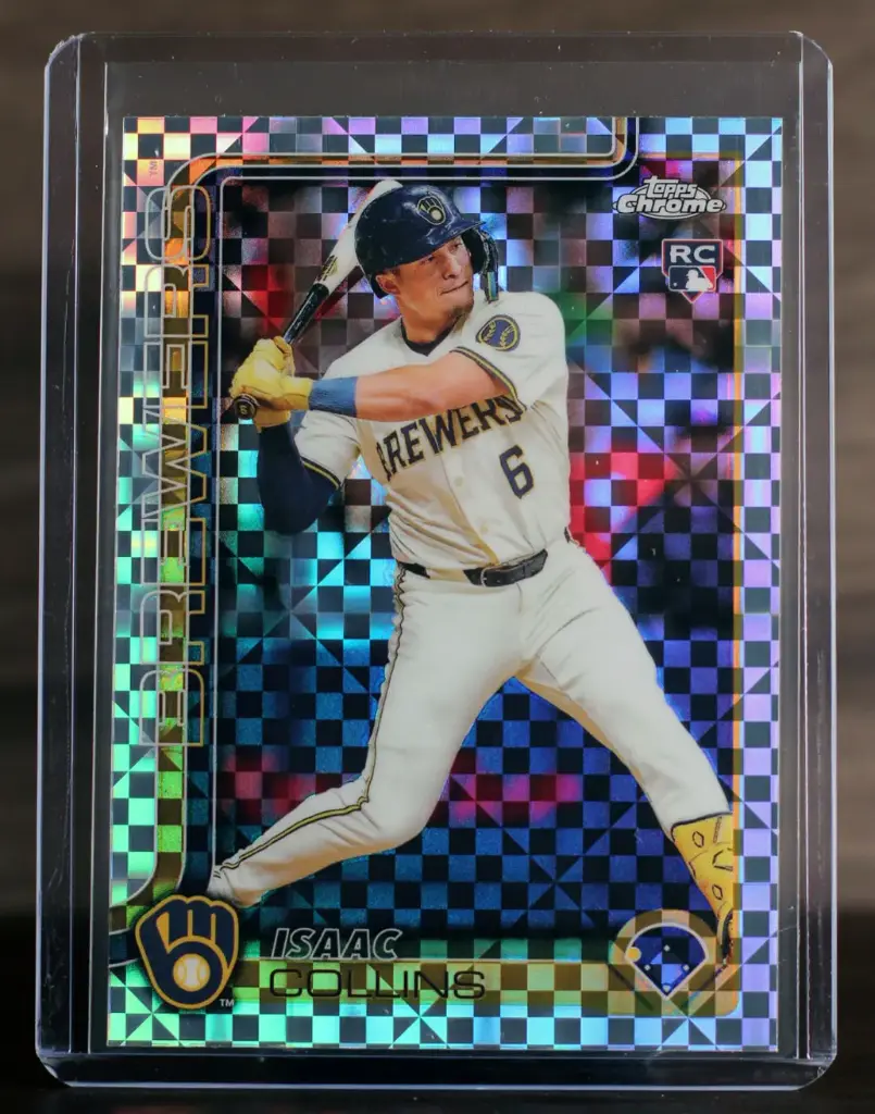 Isaac Collins 2025 Topps Chrome X-Fractor RC