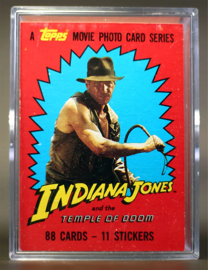 1984 Topps Indiana Jones and the Temple of Doom Complete Set with Stickers (1-88 & 22 Stickers)