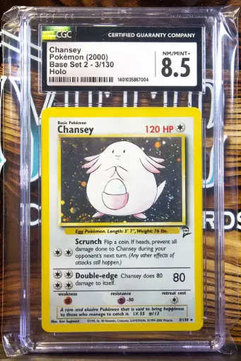 Chansey (Holo) Base Set 2 CGC 8.5