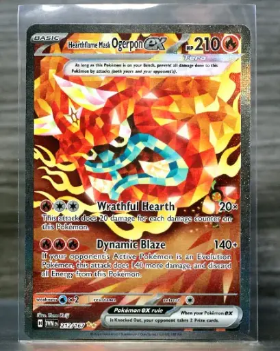 Hearthflame Mask Ogerpon ex - Twilight Masquerade FOIL (NRMT)