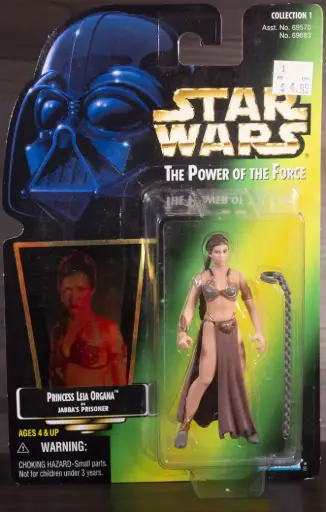 Princess Leia Organa as Jabba's Prisoner Star Wars Power of the Force 2 (MOC)
