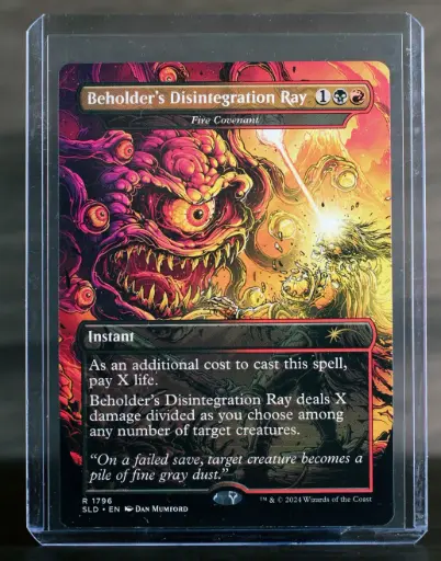 Beholder's Disintegration Ray - Fire Covenant - Secret Lair #1796